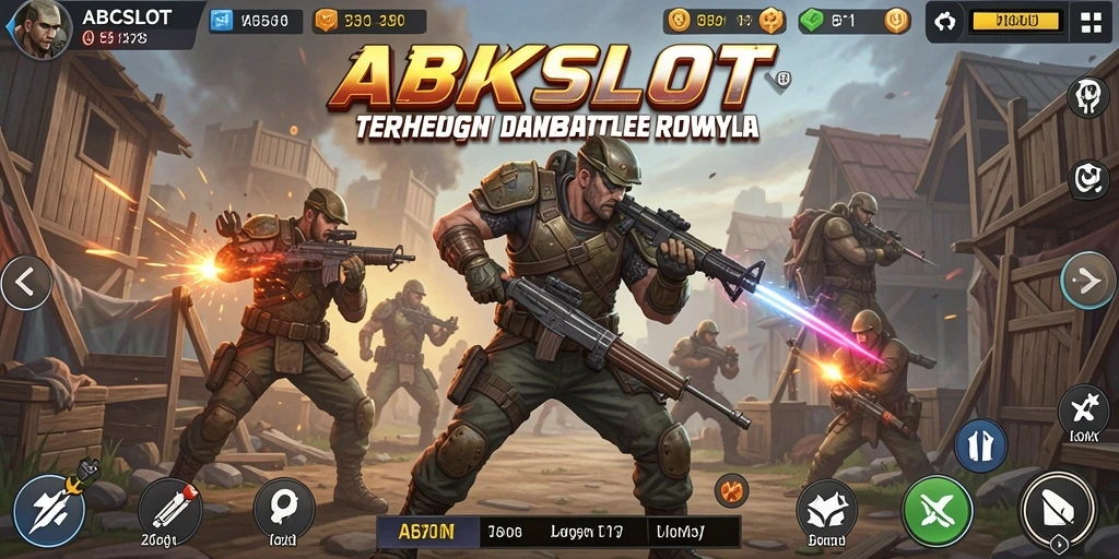 Tampilan gameplay mendebarkan dari ABCSLOT, pertarungan seru di Battle Royale.