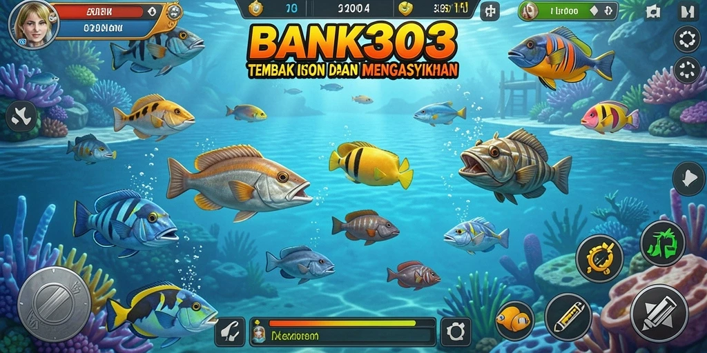 Gameplay seru BANK303 dengan aksi menangkap ikan yang mendebarkan.