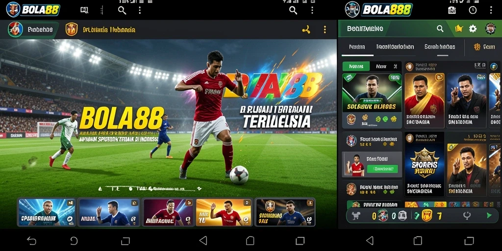 Tampilan antarmuka BOLA88 saat memasang taruhan olahraga.