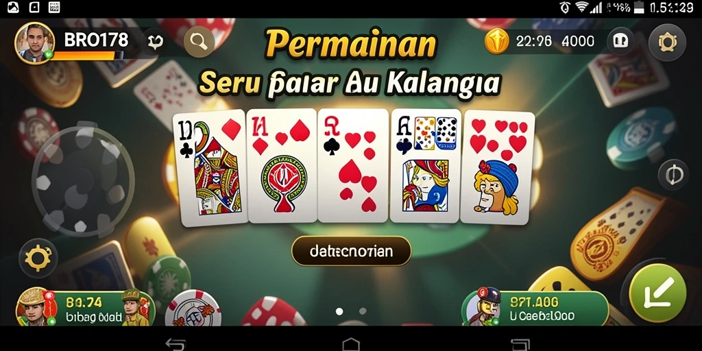 Tampilan utama gameplay Domino di BRO178 yang menarik.