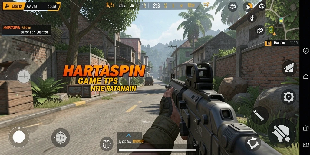 Gameplay HARTASPIN yang mendebarkan dalam aksi TPS.