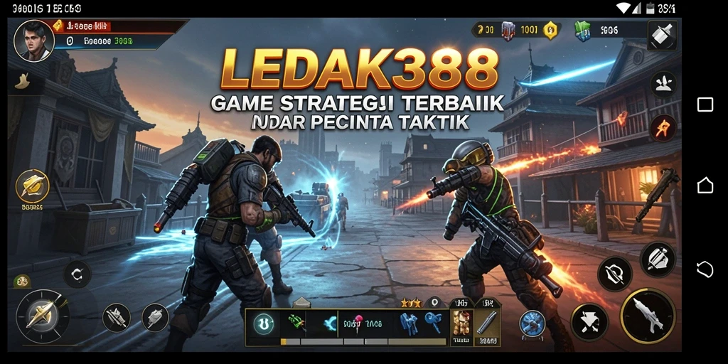 Tampilan menarik dari gameplay strategi LEDAK388.
