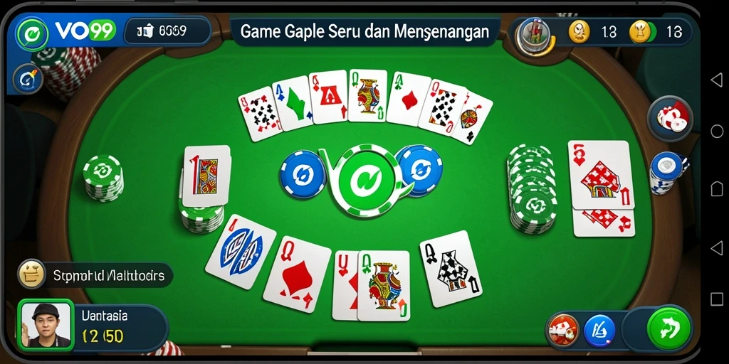 Tampilan gameplay OVO99 yang seru dan menarik.