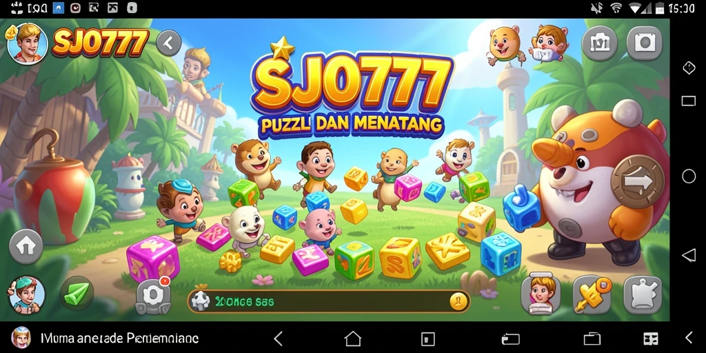 Tampilan gameplay Puzzle yang menarik dan menawan di SJO777.