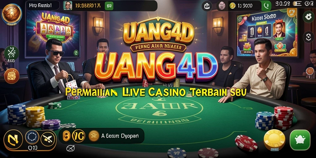 Menampilkan gameplay mendebarkan dalam UANG4D Live Casino.