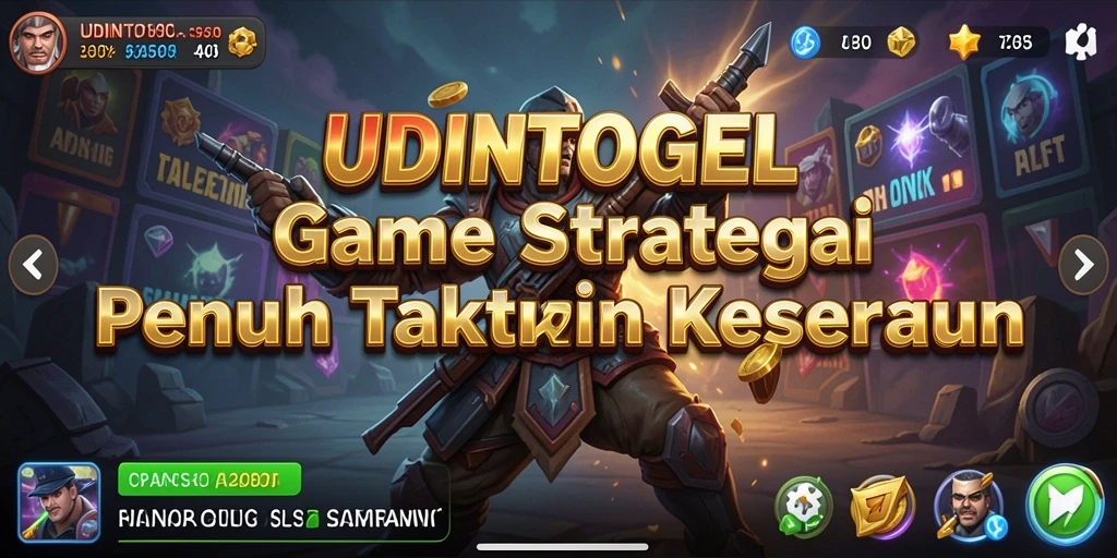 Tampilan menarik dan dinamis dalam gameplay SLG UDINTOGEL.